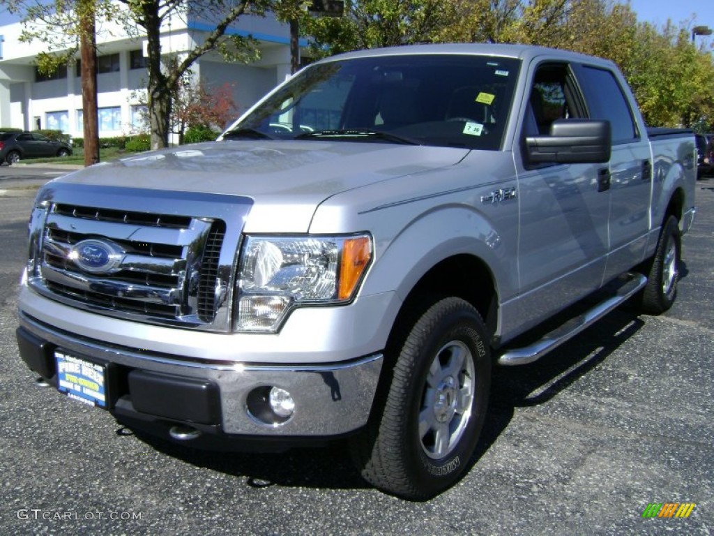 2011 F150 XLT SuperCrew 4x4 - Ingot Silver Metallic / Steel Gray photo #1