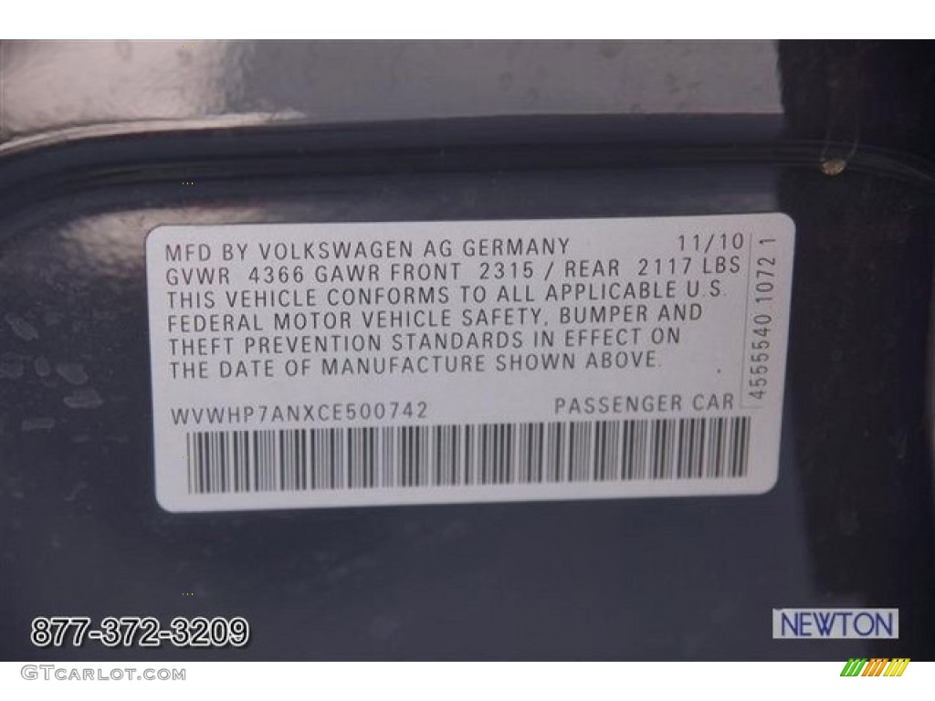 2012 CC Lux - Urano Gray Metallic / Black photo #67