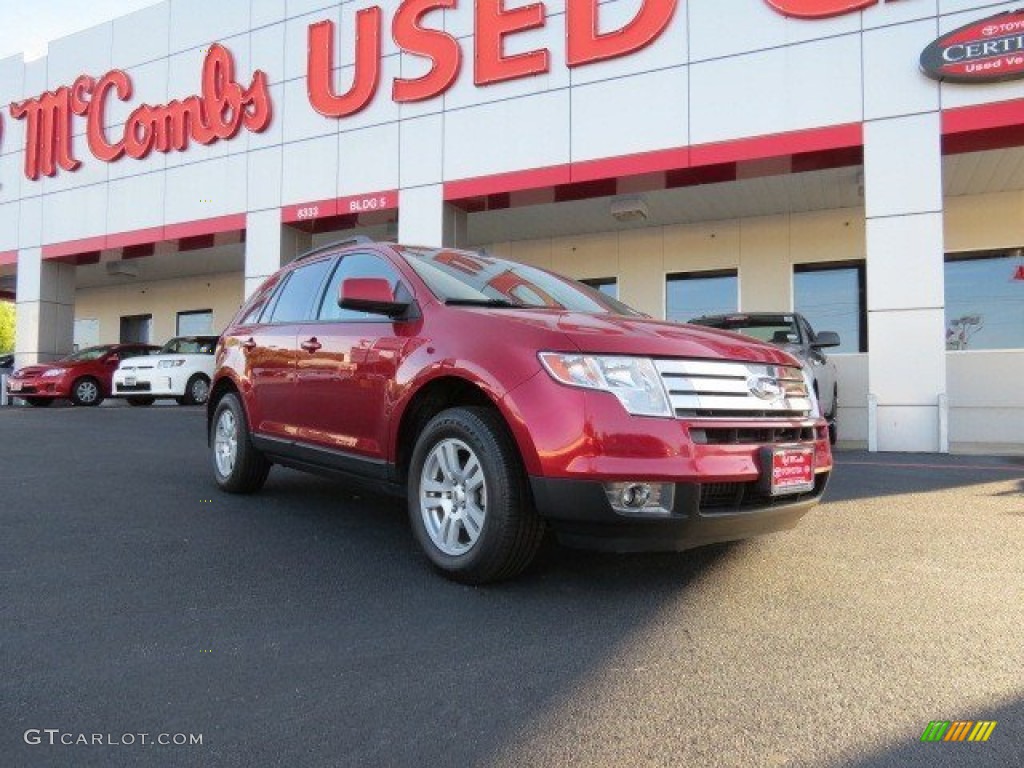 2008 Edge SEL - Redfire Metallic / Camel photo #1