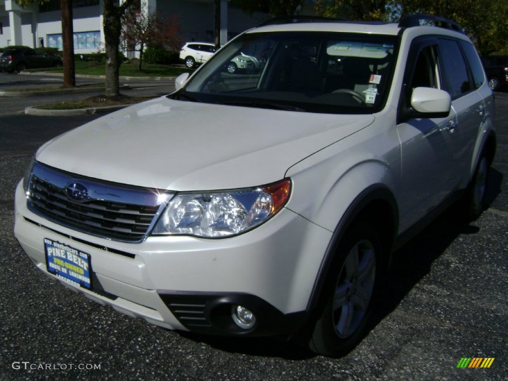 2009 Forester 2.5 X Limited - Satin White Pearl / Black photo #1