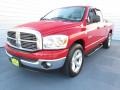 2008 Flame Red Dodge Ram 1500 Lone Star Edition Quad Cab  photo #6