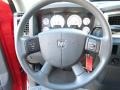 Medium Slate Gray 2008 Dodge Ram 1500 Lone Star Edition Quad Cab Steering Wheel