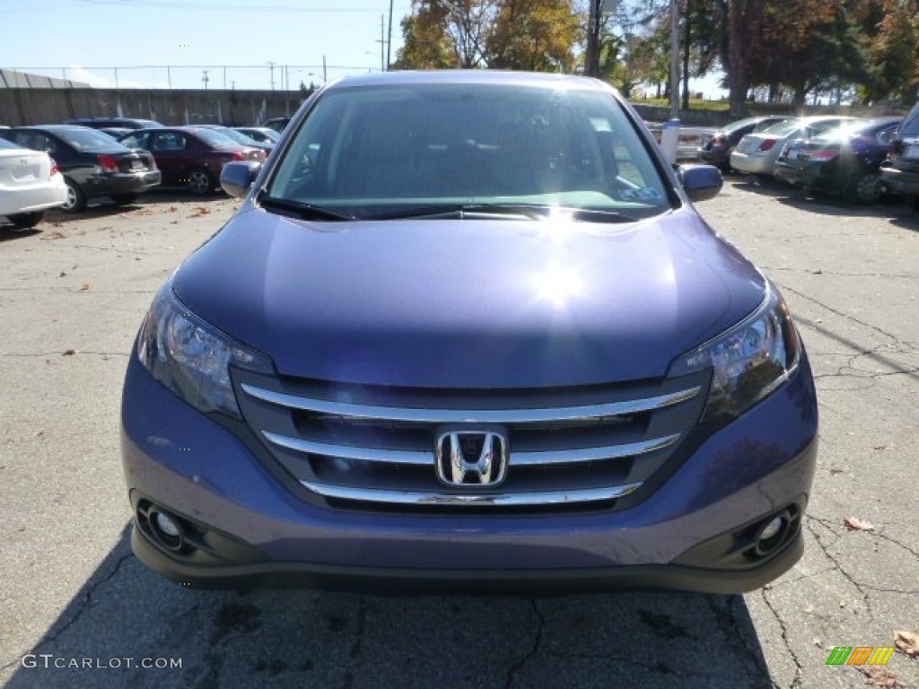 2013 CR-V EX AWD - Twilight Blue Metallic / Gray photo #7