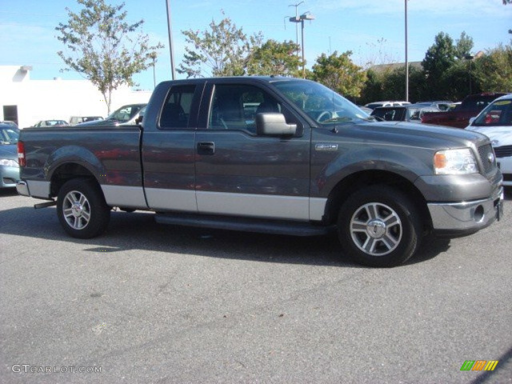 2006 F150 XLT SuperCab - Dark Shadow Grey Metallic / Medium Flint photo #2