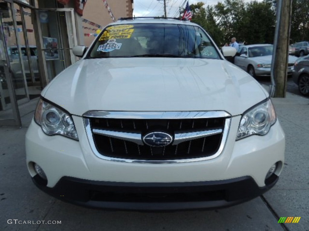 2009 Outback 2.5i Limited Wagon - Satin White Pearl / Warm Ivory photo #2
