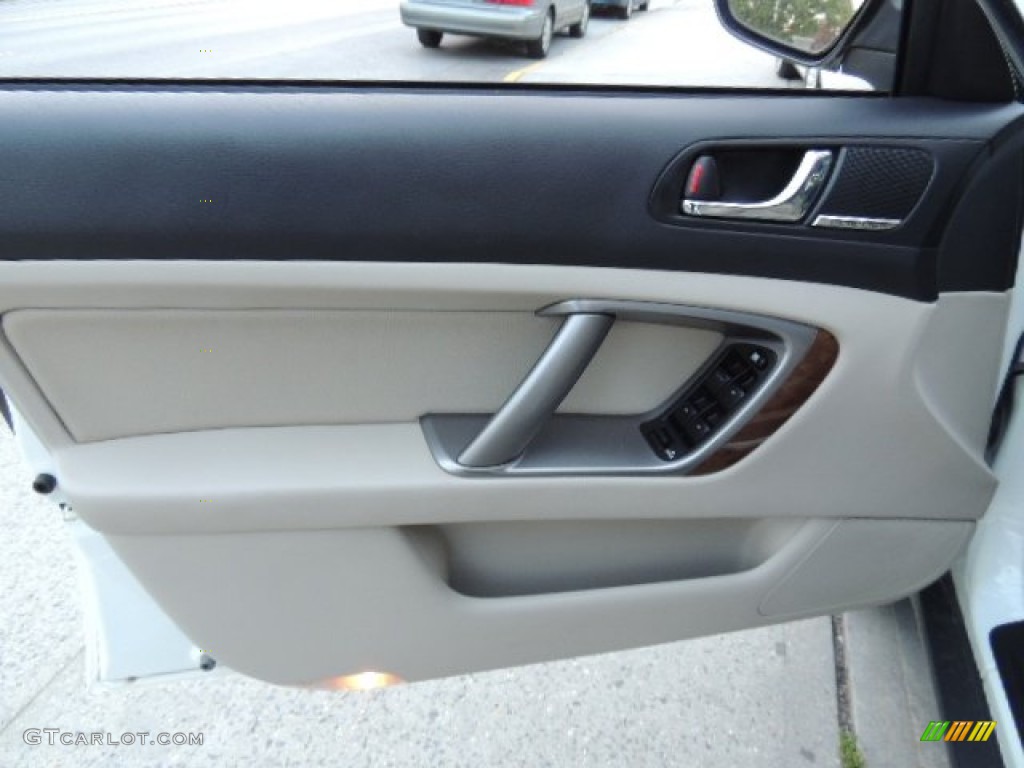 2009 Outback 2.5i Limited Wagon - Satin White Pearl / Warm Ivory photo #10