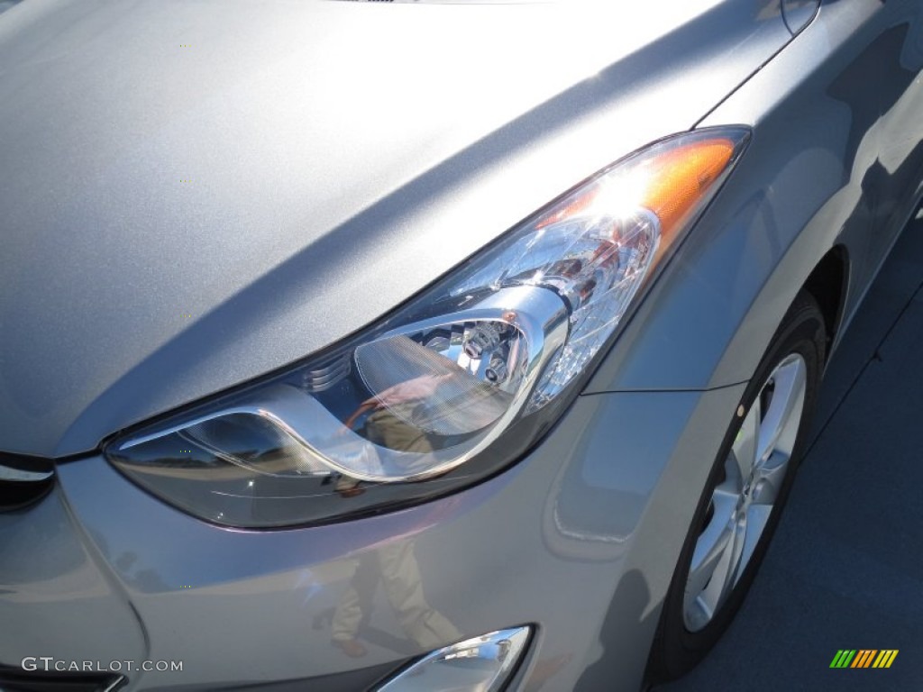 2013 Elantra GLS - Titanium Gray Metallic / Gray photo #8