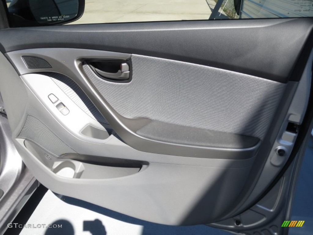 2013 Elantra GLS - Titanium Gray Metallic / Gray photo #14