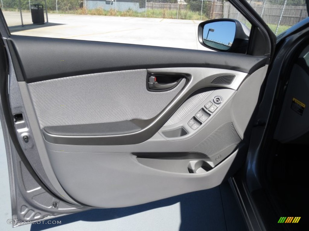 2013 Elantra GLS - Titanium Gray Metallic / Gray photo #20