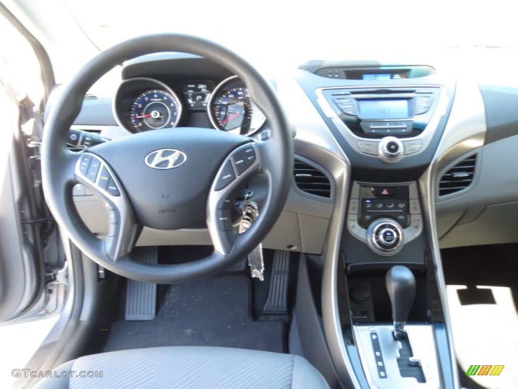 2013 Elantra GLS - Titanium Gray Metallic / Gray photo #23