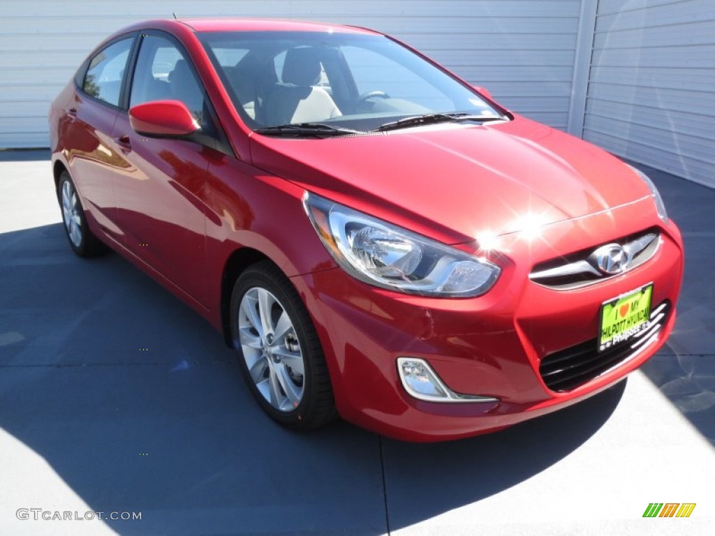 Boston Red Hyundai Accent