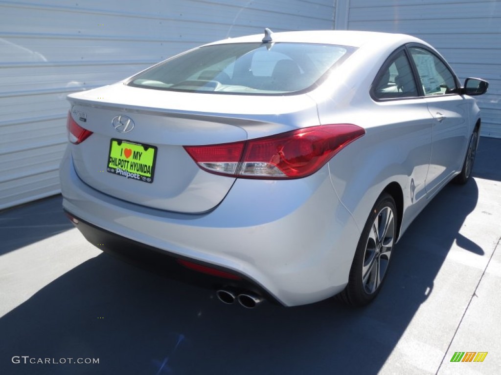 2013 Elantra Coupe SE - Shimmering Air Silver / Gray photo #3