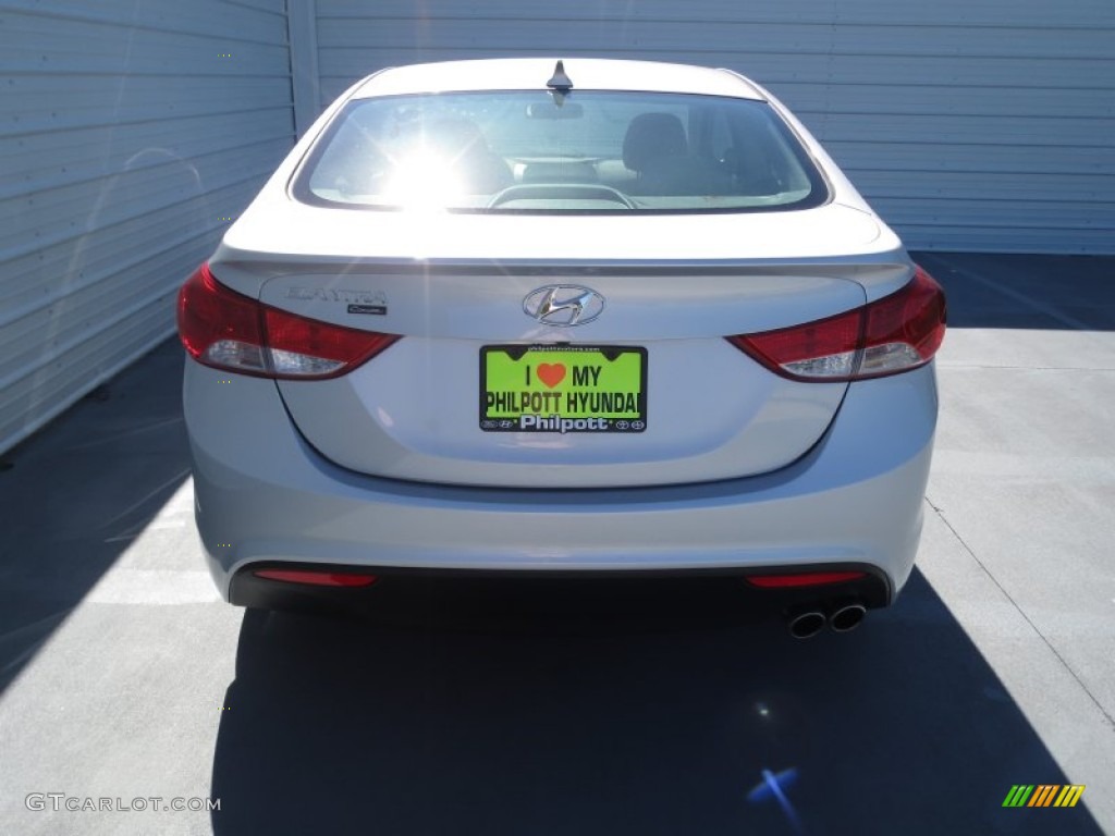 2013 Elantra Coupe SE - Shimmering Air Silver / Gray photo #4