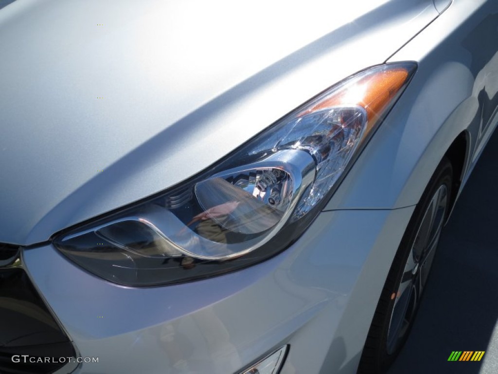 2013 Elantra Coupe SE - Shimmering Air Silver / Gray photo #8