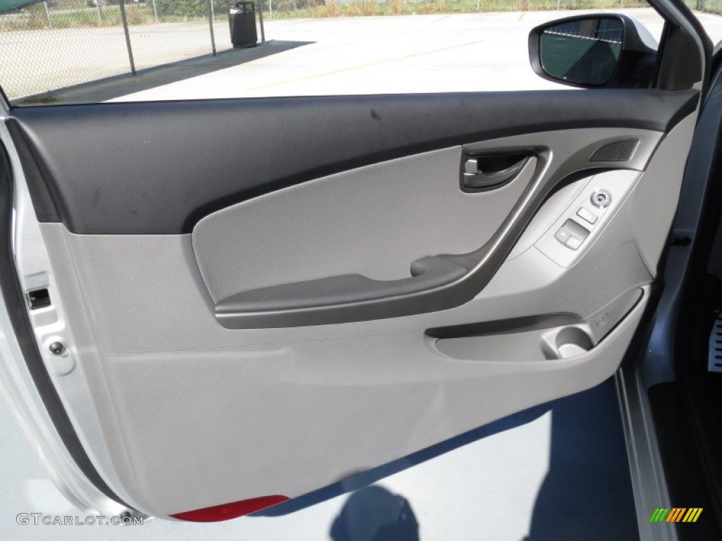 2013 Elantra Coupe SE - Shimmering Air Silver / Gray photo #19