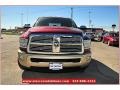 2012 Deep Cherry Red Crystal Pearl Dodge Ram 3500 HD Laramie Longhorn Mega Cab 4x4 Dually  photo #12