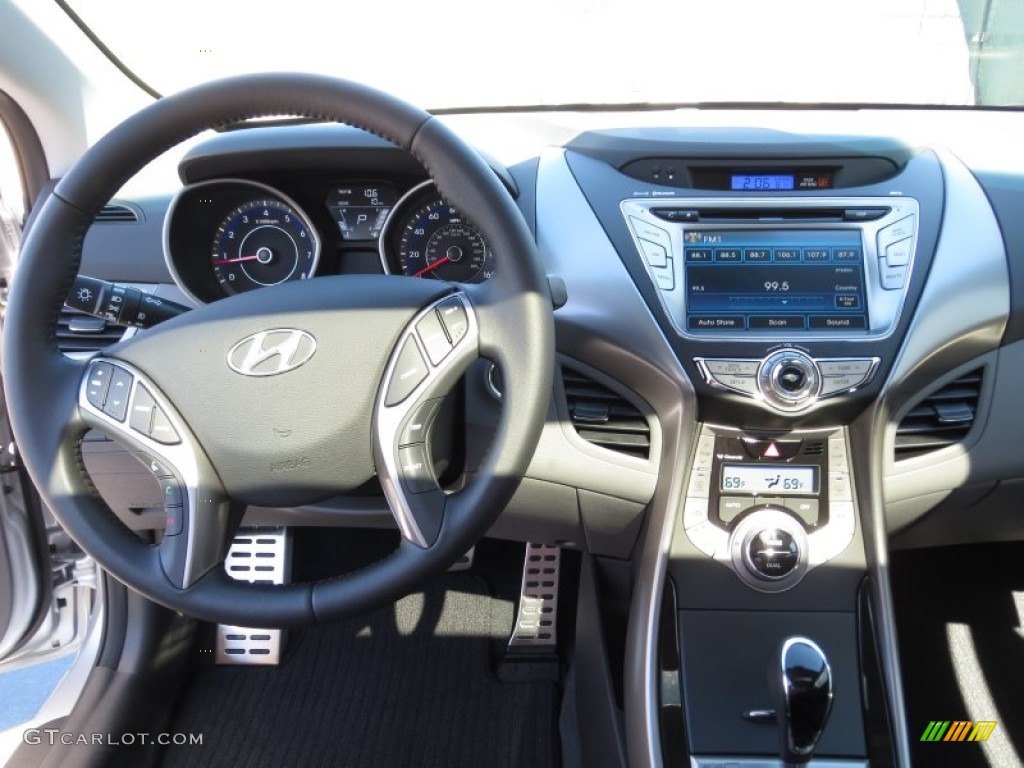 2013 Elantra Coupe SE - Shimmering Air Silver / Gray photo #23