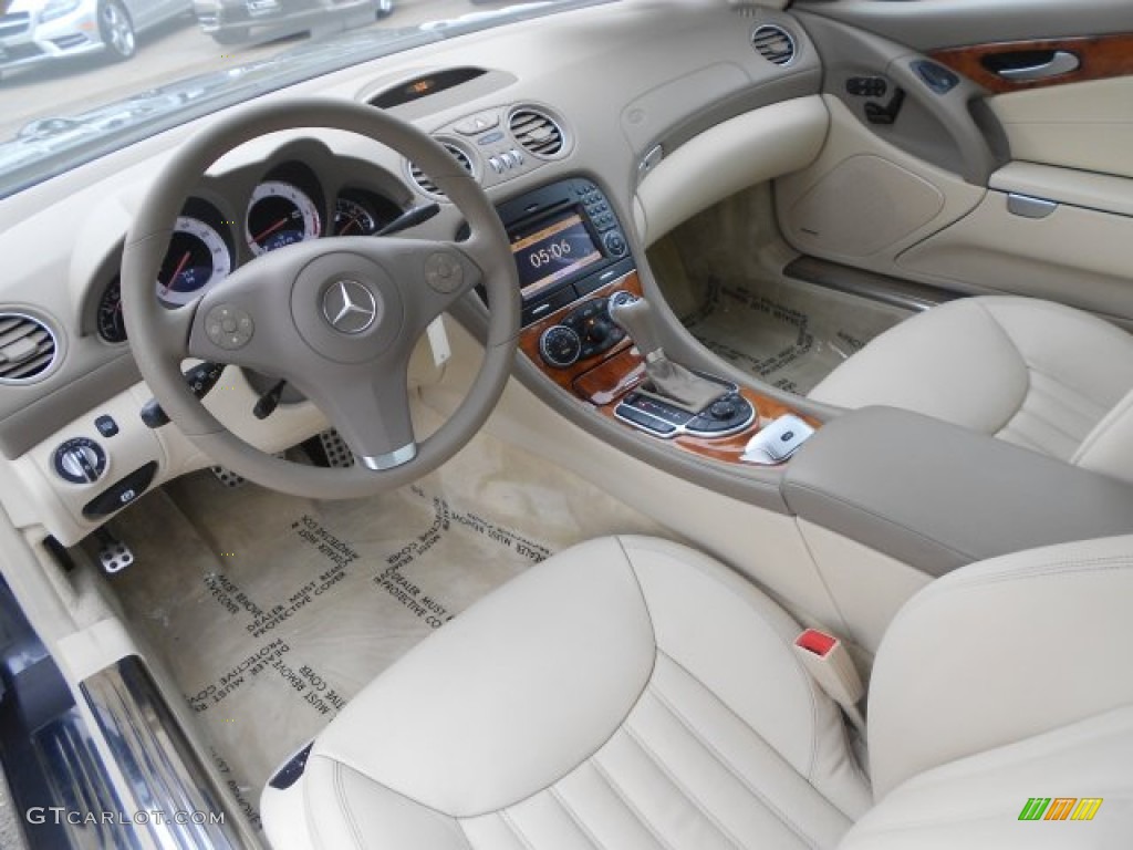 Stone Interior 2009 Mercedes-Benz SL 550 Roadster Photo #72517080