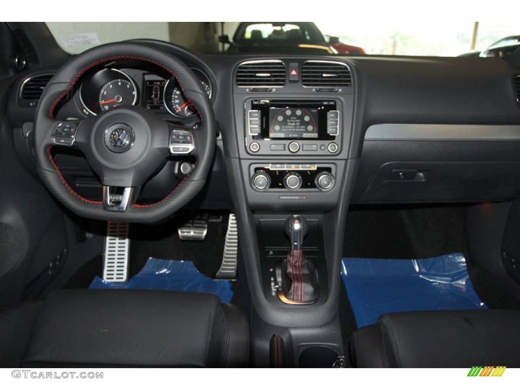 2013 Volkswagen GTI 4 Door Autobahn Edition Titan Black Dashboard Photo #72517251