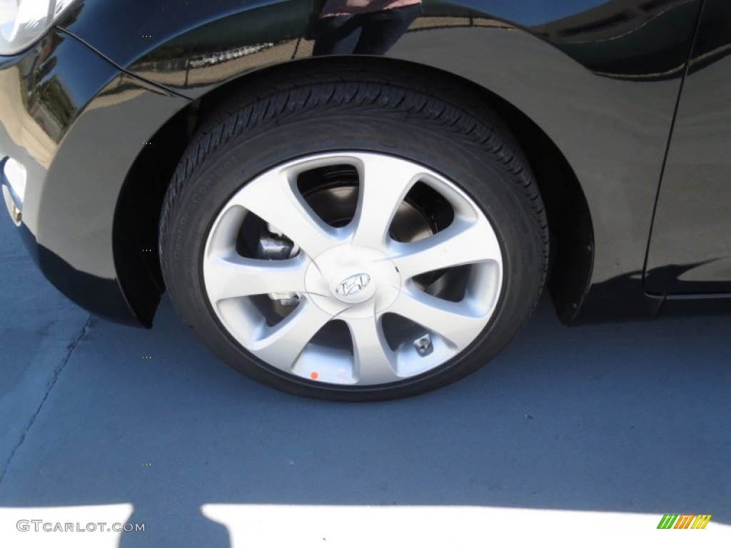 2013 Elantra Limited - Midnight Black / Beige photo #10