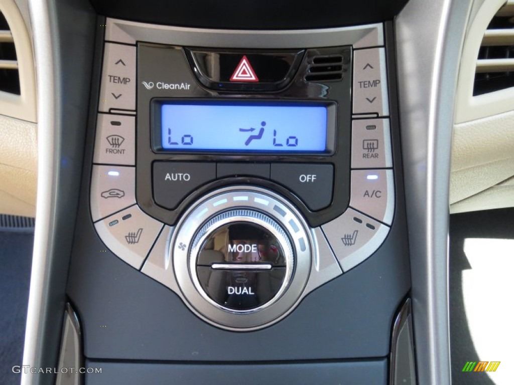 2013 Elantra Limited - Midnight Black / Beige photo #27