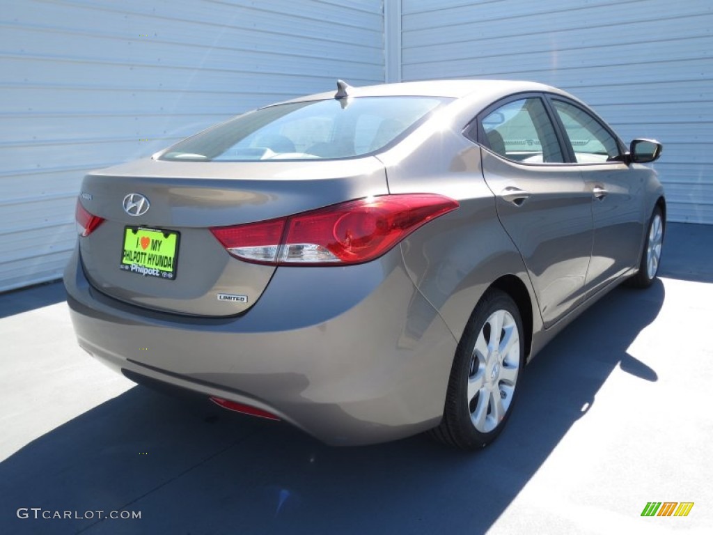 2013 Elantra Limited - Desert Bronze / Beige photo #3