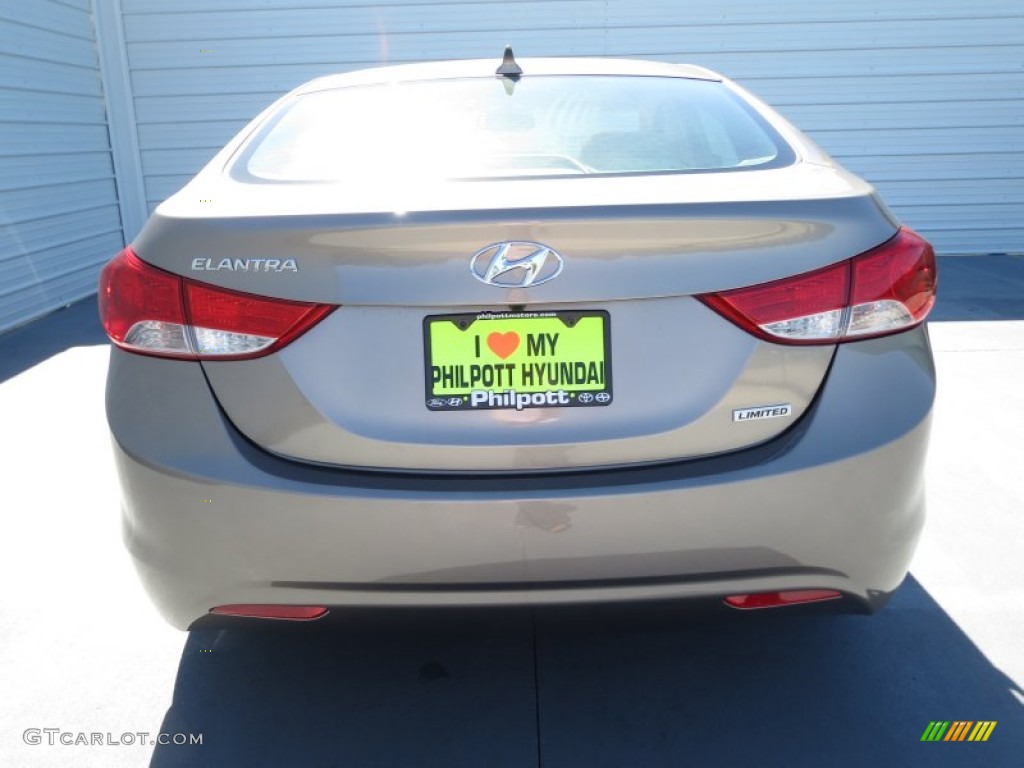 2013 Elantra Limited - Desert Bronze / Beige photo #4