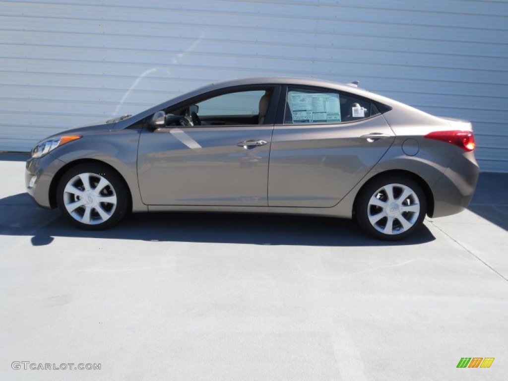 2013 Elantra Limited - Desert Bronze / Beige photo #5