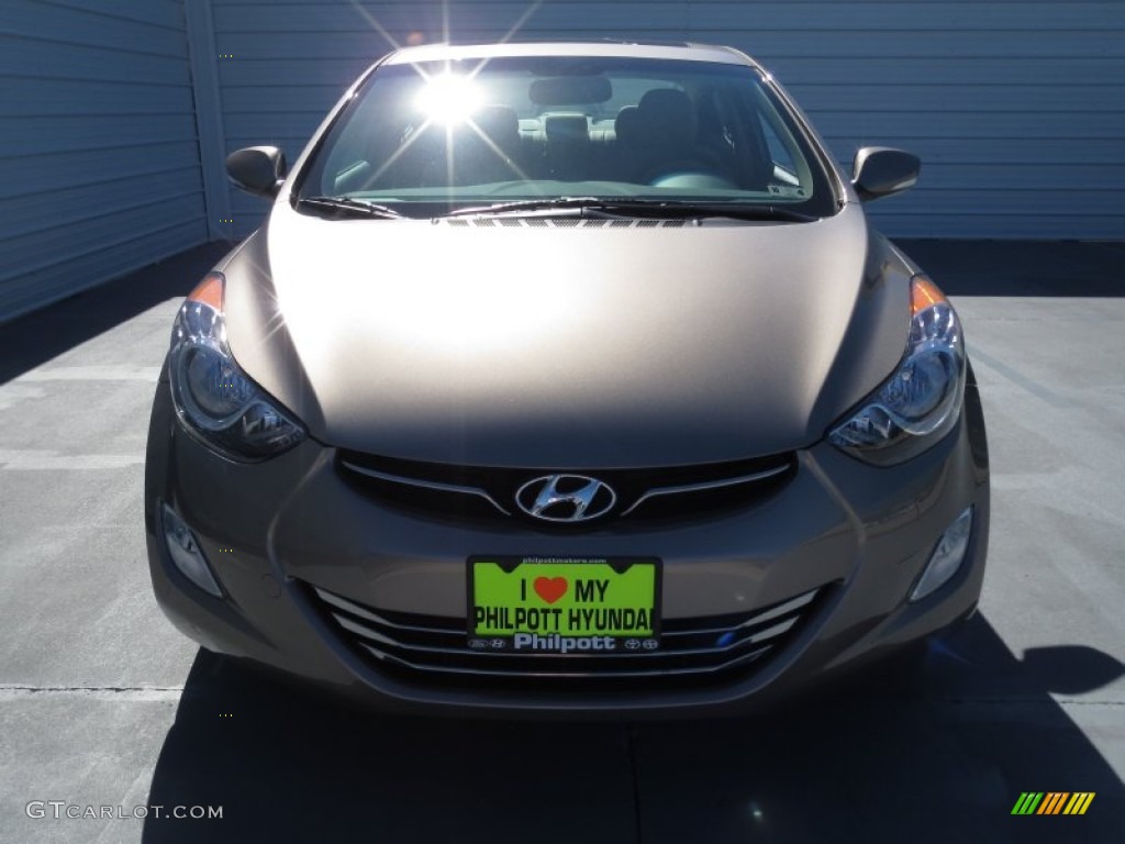 2013 Elantra Limited - Desert Bronze / Beige photo #7
