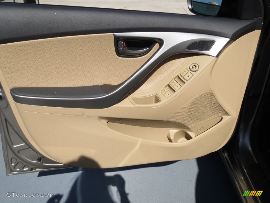 2013 Elantra Limited - Desert Bronze / Beige photo #21