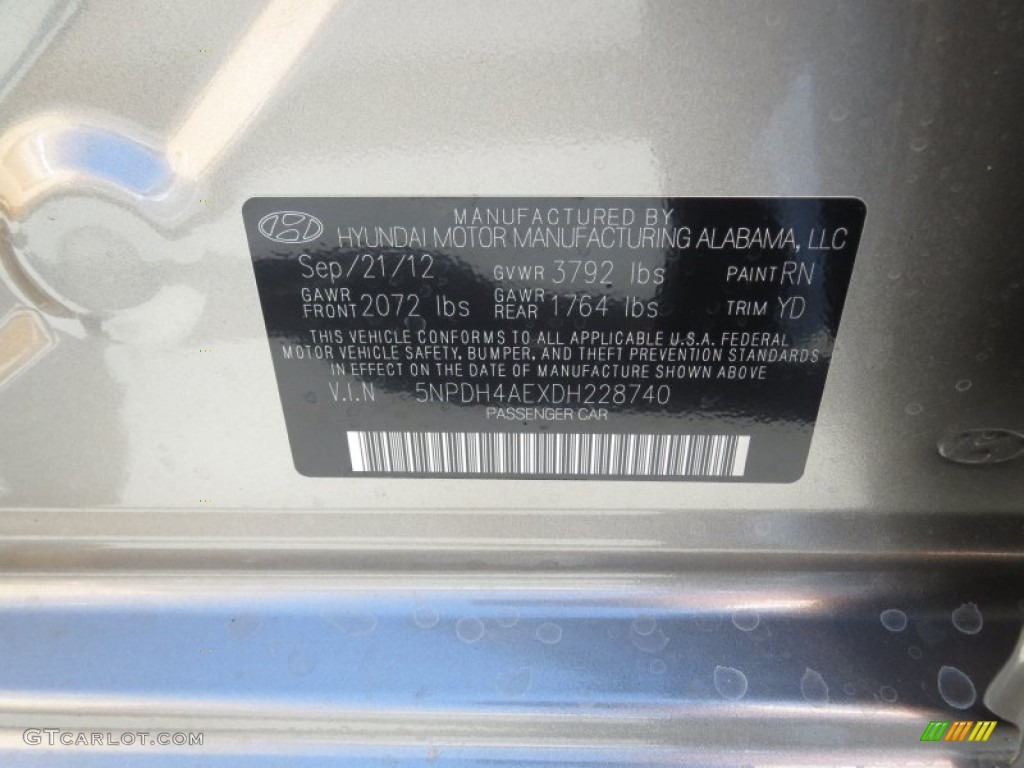 2013 Elantra Limited - Desert Bronze / Beige photo #34
