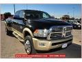 2012 Black Dodge Ram 3500 HD Laramie Longhorn Crew Cab 4x4 Dually  photo #11