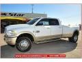 Bright White 2012 Dodge Ram 3500 HD Laramie Longhorn Crew Cab 4x4 Dually