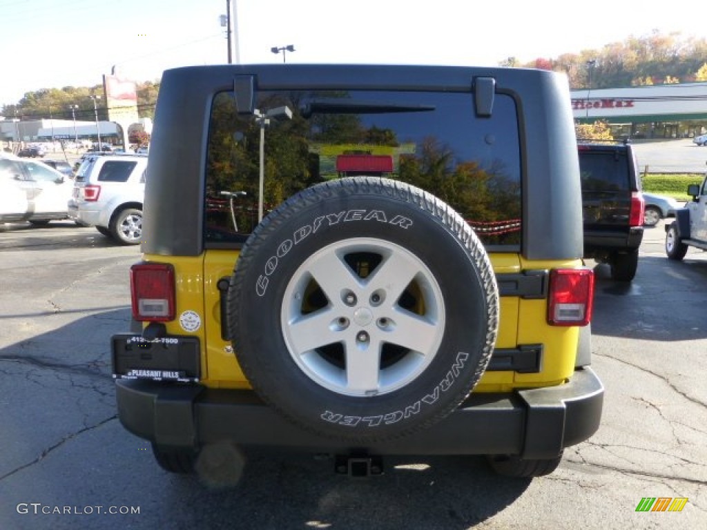 2008 Wrangler Unlimited X 4x4 - Detonator Yellow / Dark Slate Gray/Med Slate Gray photo #4