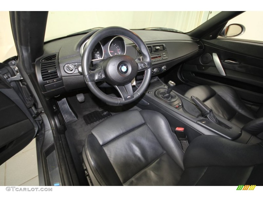Black Interior 2007 BMW M Roadster Photo #72522319