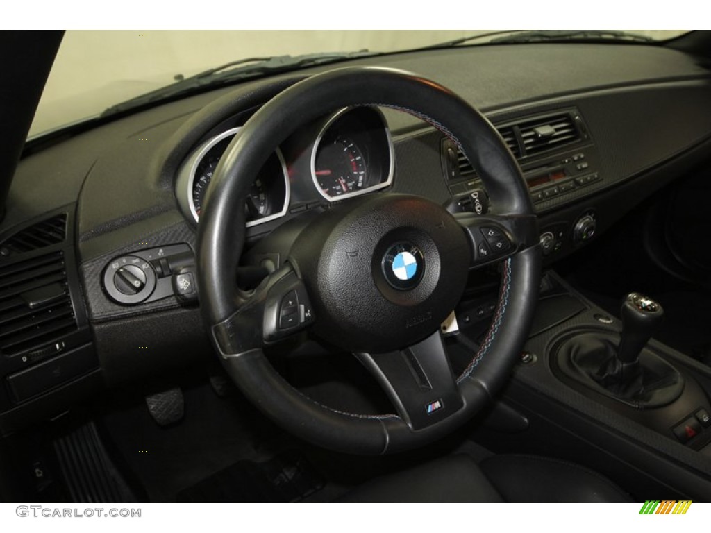 2007 BMW M Roadster Black Steering Wheel Photo #72522822
