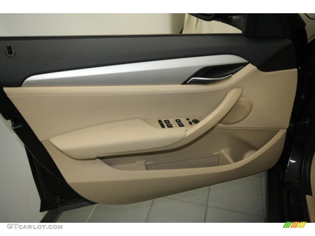 2013 BMW X1 sDrive 28i Black Door Panel Photo #72523314