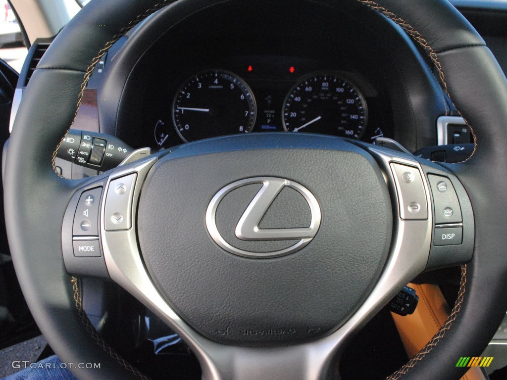 2013 Lexus GS 350 Flaxen Steering Wheel Photo #72523896