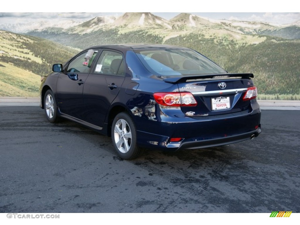 2013 Corolla S - Nautical Blue Metallic / Dark Charcoal photo #2