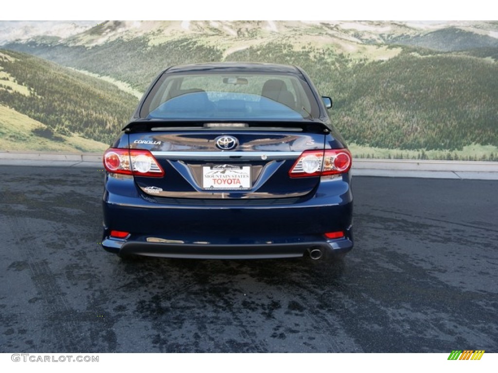 2013 Corolla S - Nautical Blue Metallic / Dark Charcoal photo #4