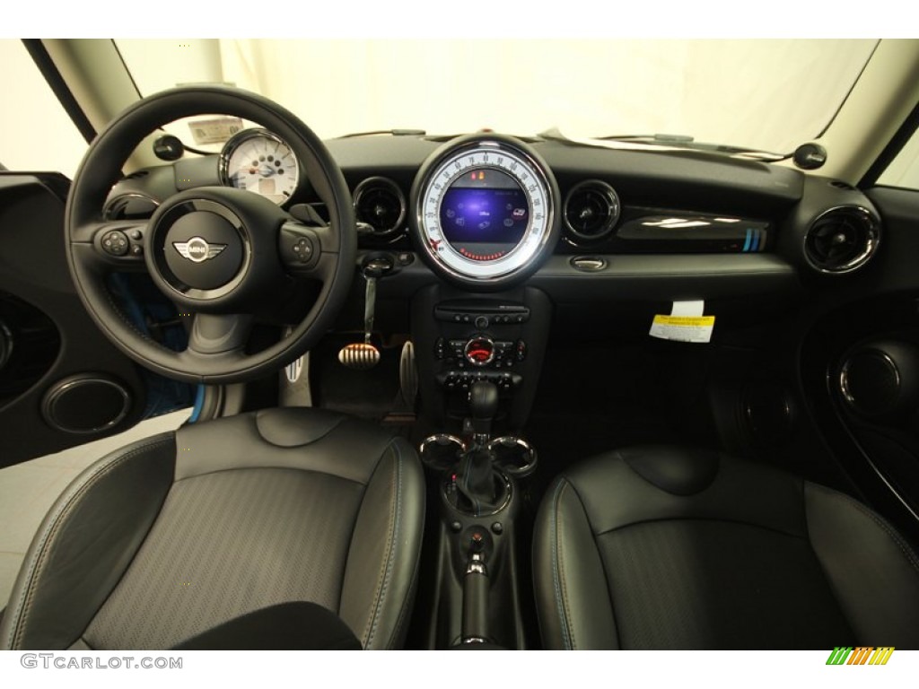 2013 Mini Cooper S Hardtop Bayswater Punch Rocklike Anthracite Leather Dashboard Photo #72525403