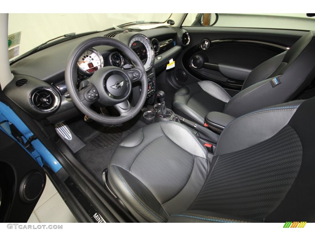 Bayswater Punch Rocklike Anthracite Leather Interior 2013 Mini Cooper S Hardtop Photo #72525566