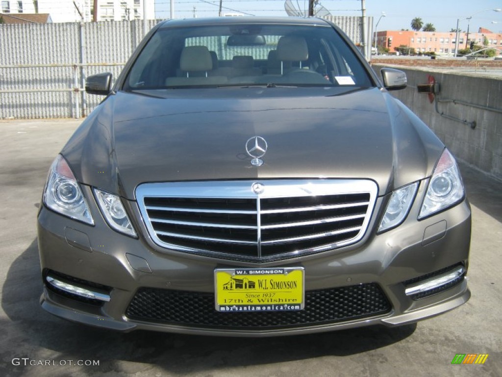 2013 E 350 Sedan - Indium Grey Metallic / Almond photo #2