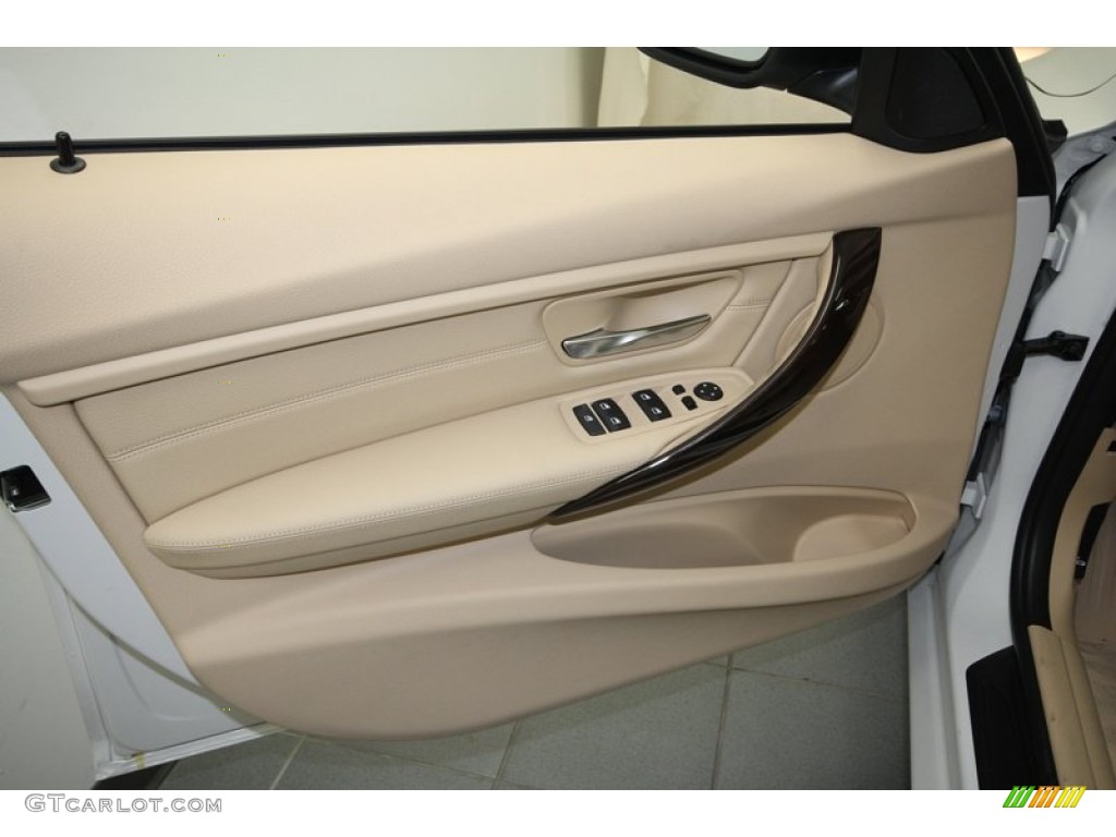 2013 3 Series 328i Sedan - Mineral White Metallic / Venetian Beige photo #13