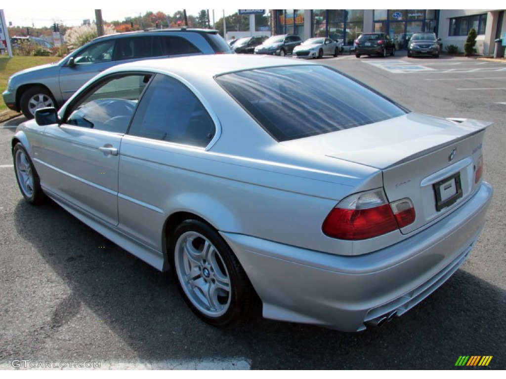 2001 3 Series 330i Coupe - Titanium Silver Metallic / Black photo #10