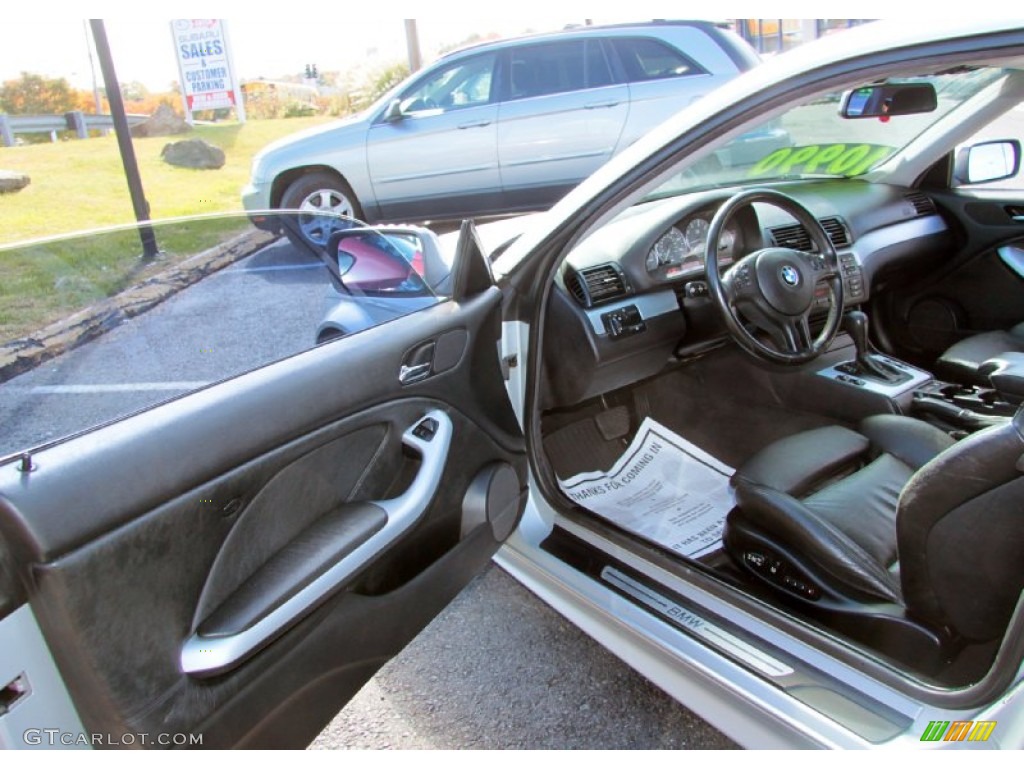 2001 3 Series 330i Coupe - Titanium Silver Metallic / Black photo #12