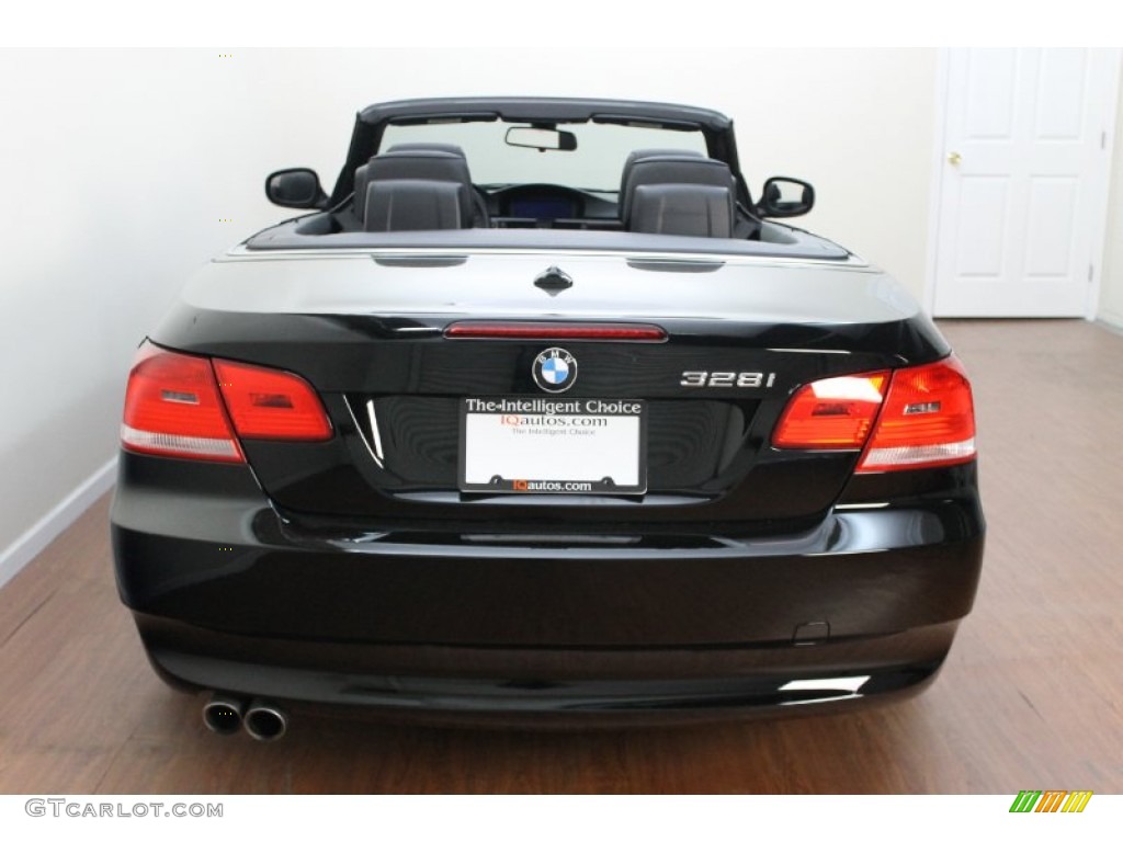 2010 3 Series 328i Convertible - Jet Black / Black photo #13