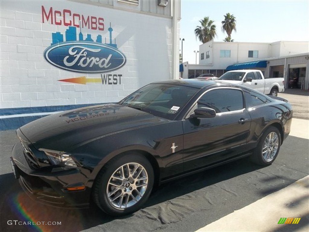 2013 Mustang V6 Premium Coupe - Black / Charcoal Black photo #1