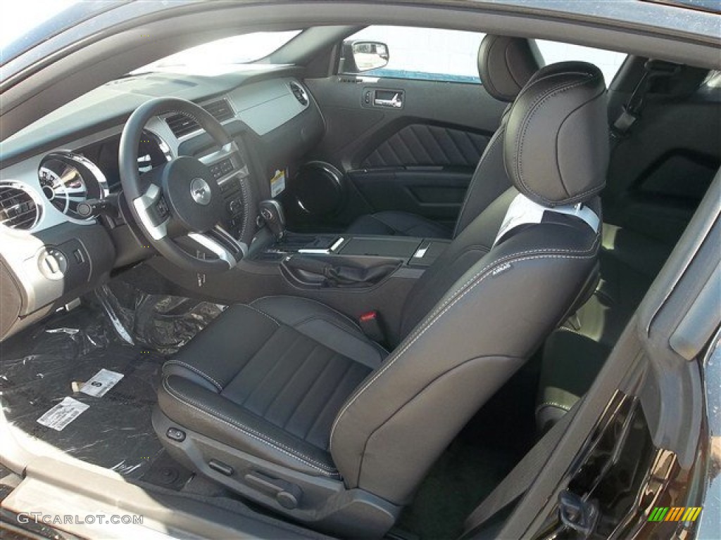 2013 Mustang V6 Premium Coupe - Black / Charcoal Black photo #18