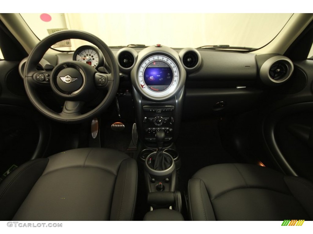 2012 Mini Cooper S Countryman Carbon Black Dashboard Photo #72528942